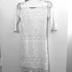 Lacy white dress